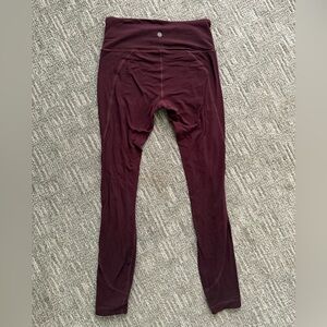 Athleta Burgundy Active Leggings